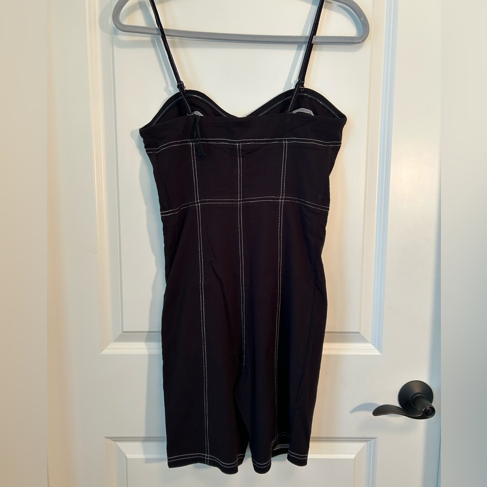 Free People Sweetheart Bustier Style Romper in Black, Removable Straps NWT - Picture 3 of 9